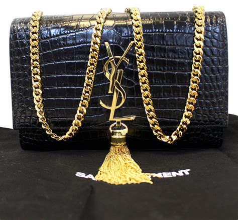 ysl gold bags|YSL black handbag gold chain.